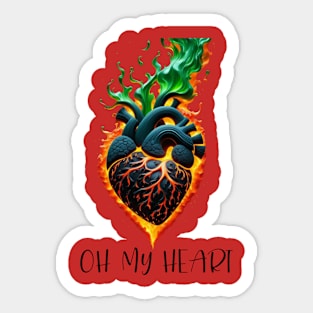 OH MY HEART Sticker